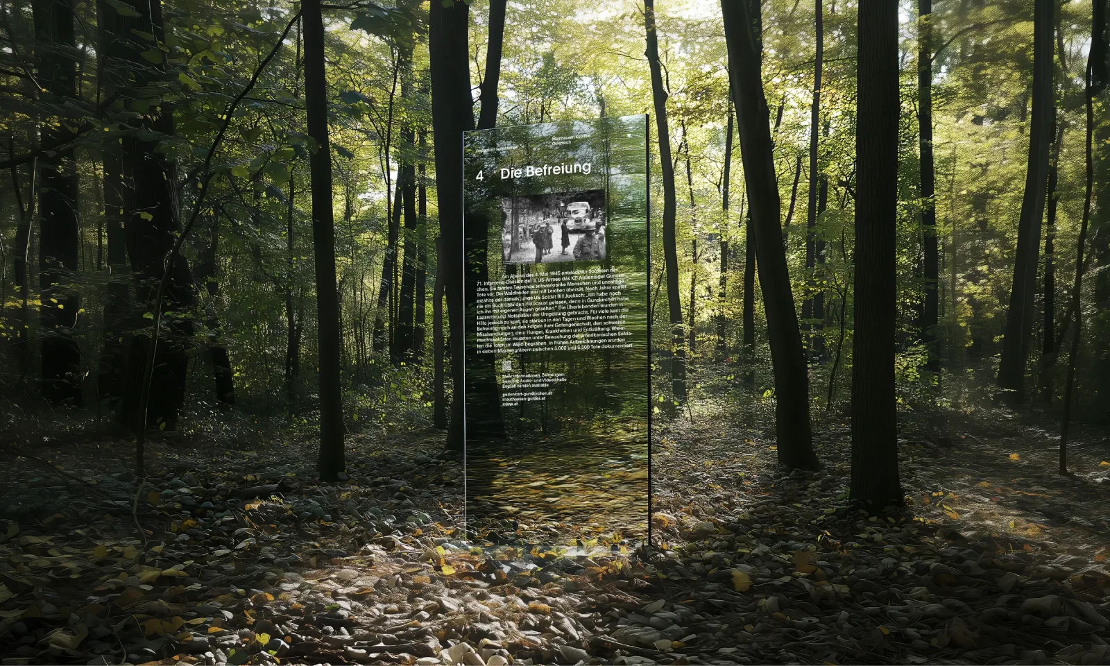 Rendering der Gedenk-Stele