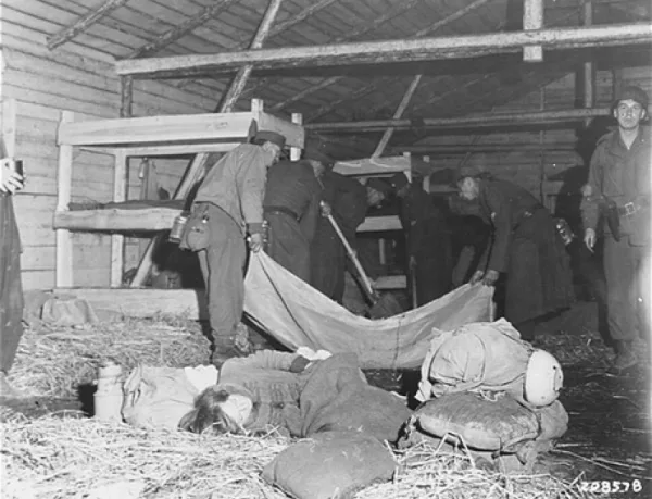 Baracke im KZ Gunskirchen