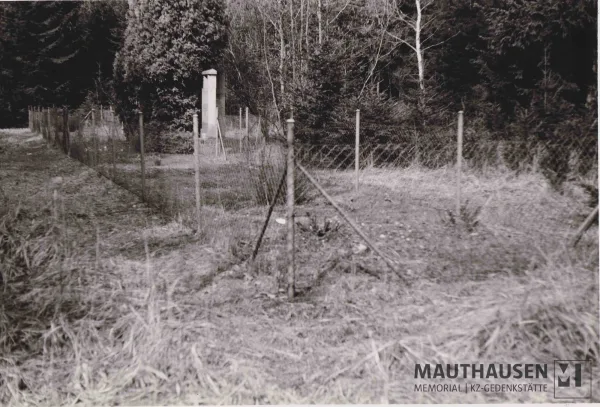 Gedenkstein an einem Massengrab in der Nähe des Areals des ehemaligen KZ-Außenlagers Gunskirchen